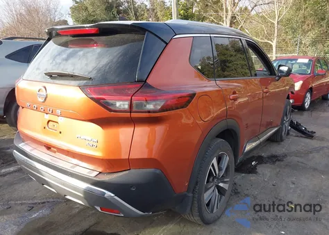 2021 Nissan Rogue Platinum Intelligent Awd из США, поврежденный, VIN JN8AT3DD2MW313732